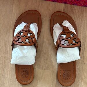 Tory Burch Tan Cutout Sandals